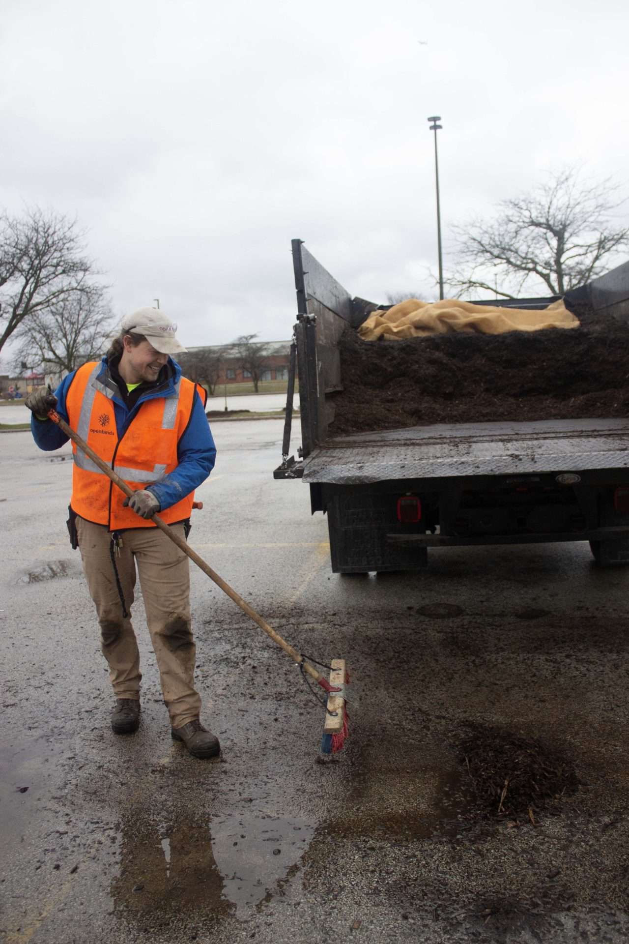 Openlands Tom Ebeling at a tree planting event