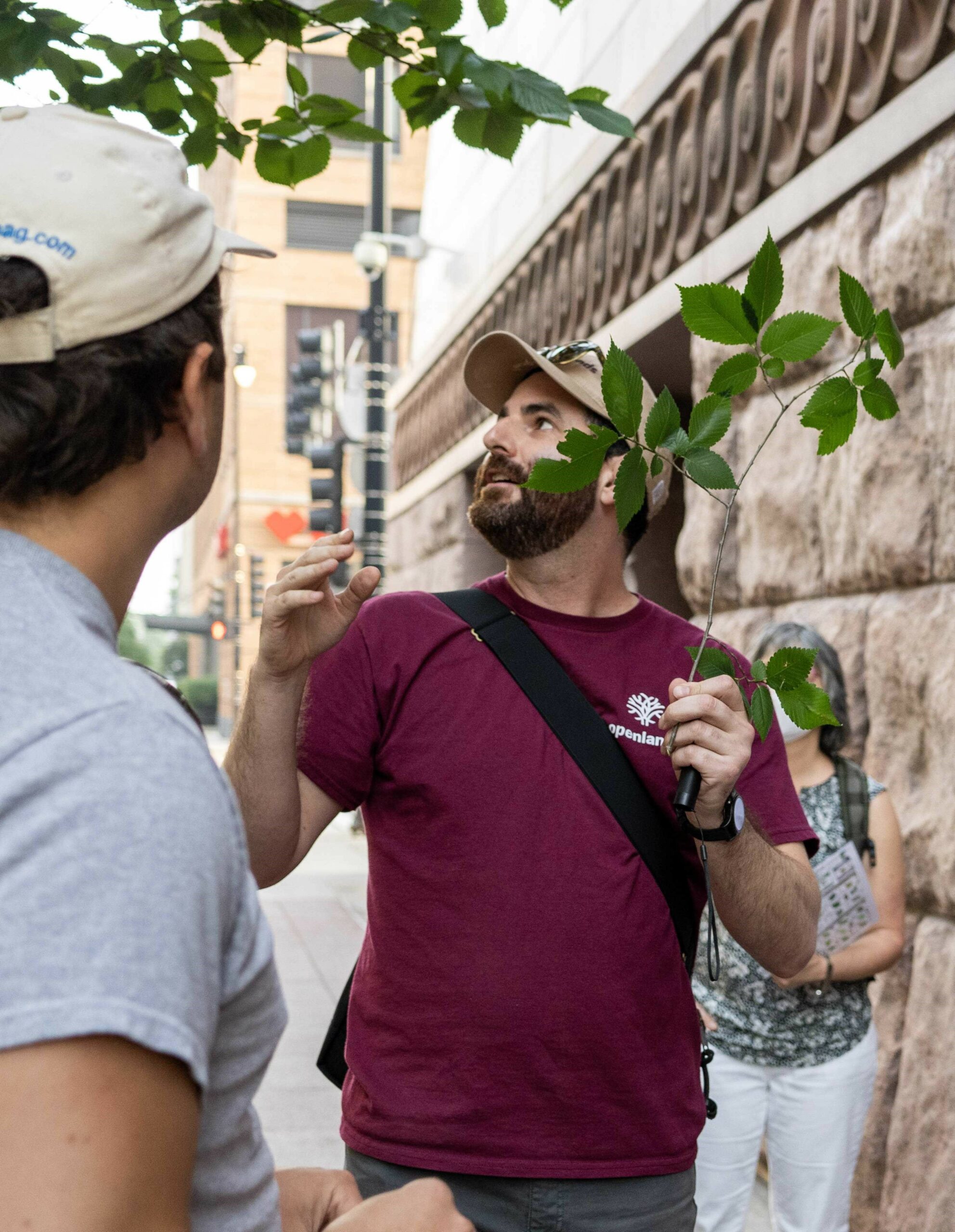 Openlands staff leading a treewalk