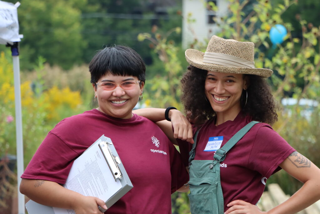 Openlands Staff members Kelly Escarcega and Danielle Russell 