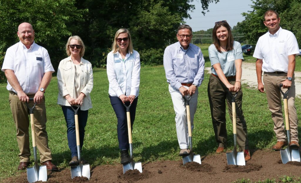 Openlands and Farm Foundation staff at the groundbreaking ceremony of the Innovation and Education Center.