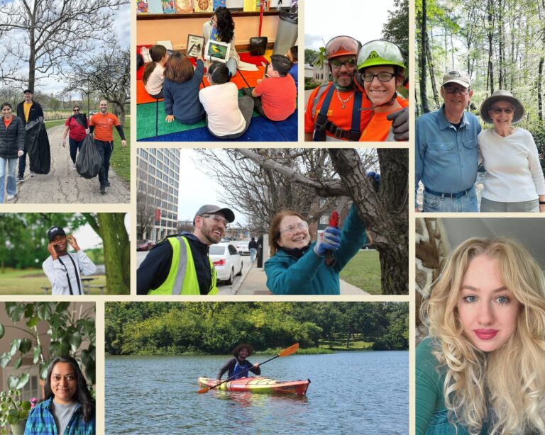 Collage for the 10 Champions all in for Nature blog